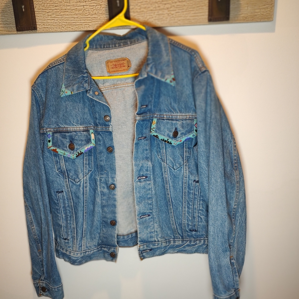 Beaded Levi's Trucker Jacket